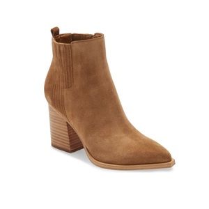 Nordstrom Marc Fisher Pointed Toe Brown Booties